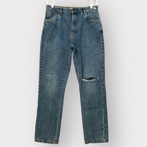 Cotton:On NEW Distressed Acid Wash High Rise Denim Pants Womens 10 Blue Jeans